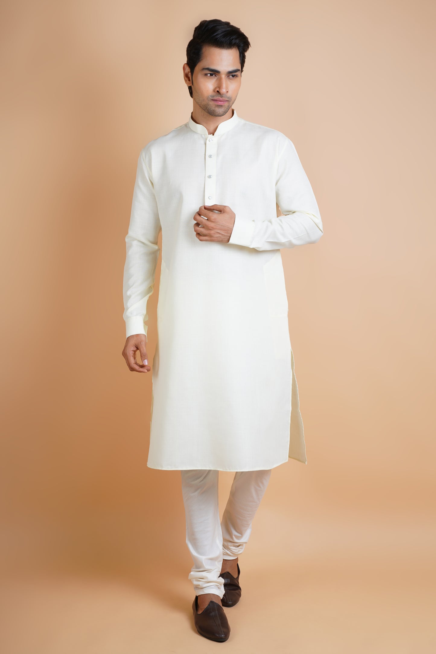 Pure Light White | Plain Kurta