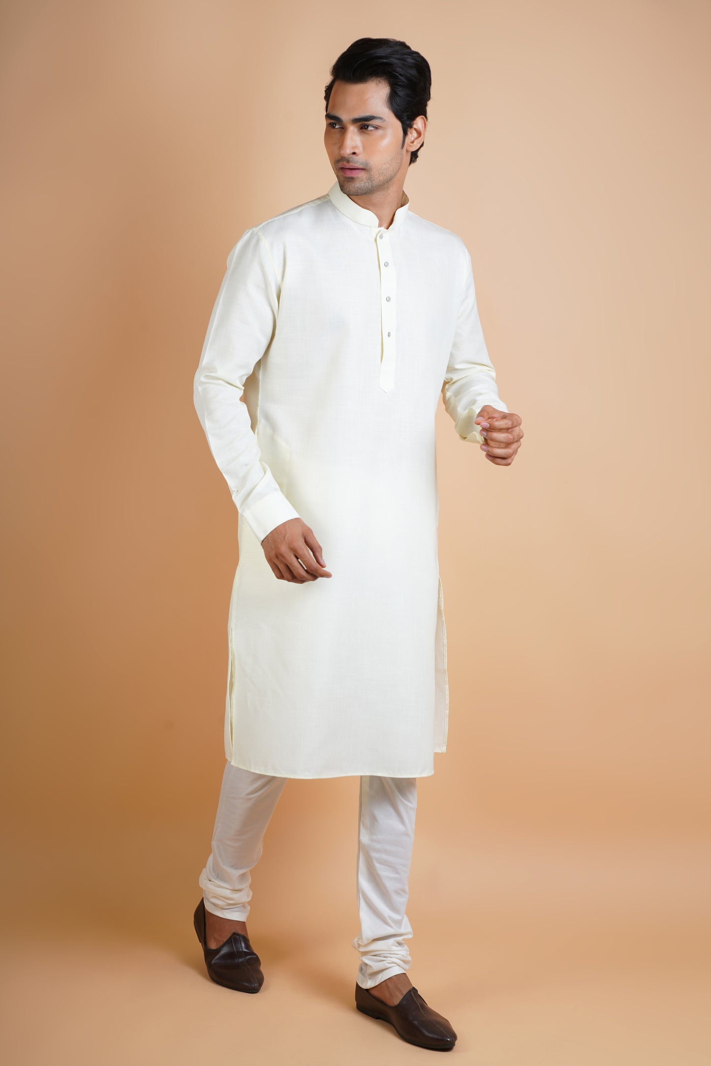 Pure Light White | Plain Kurta