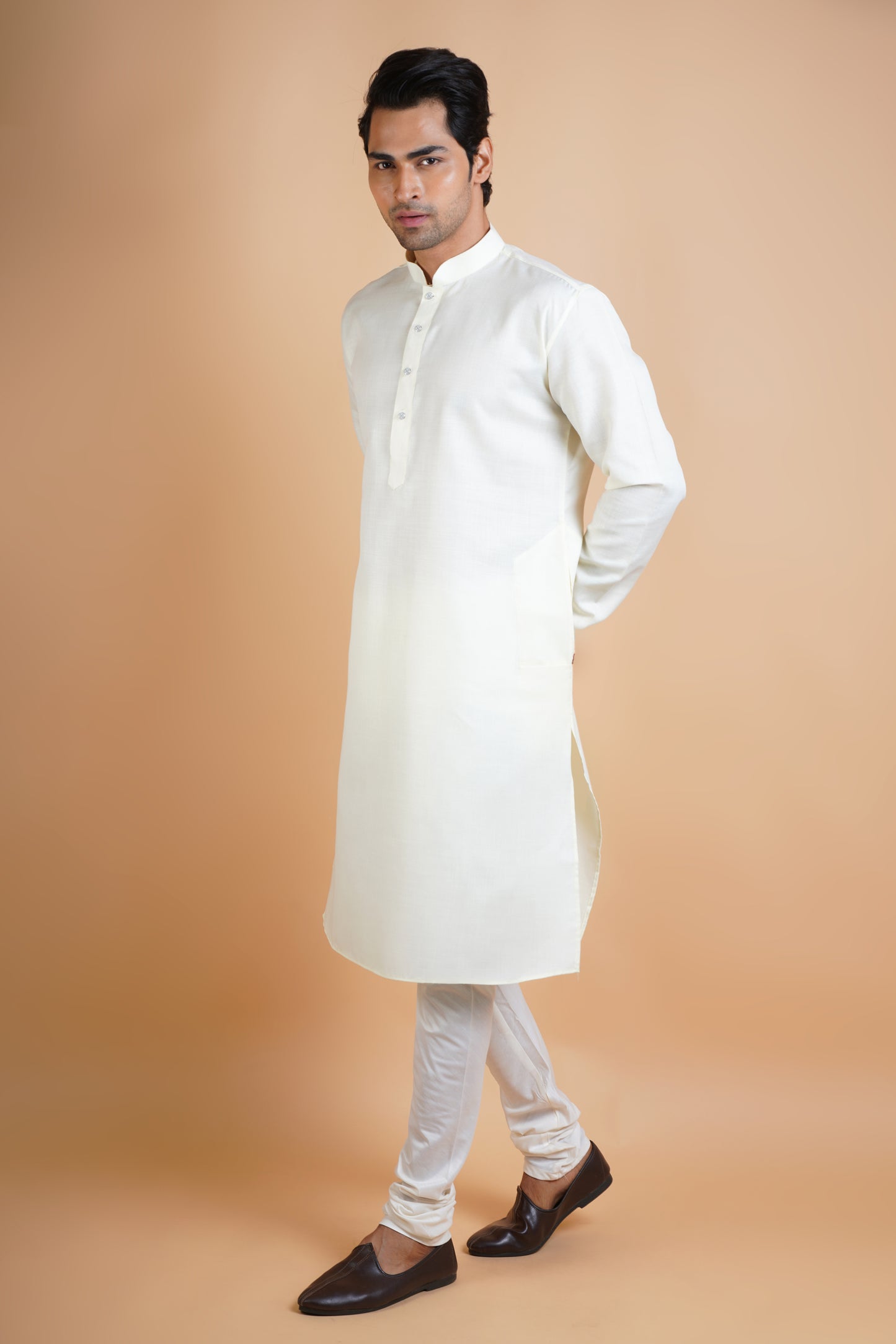 Pure Light White | Plain Kurta