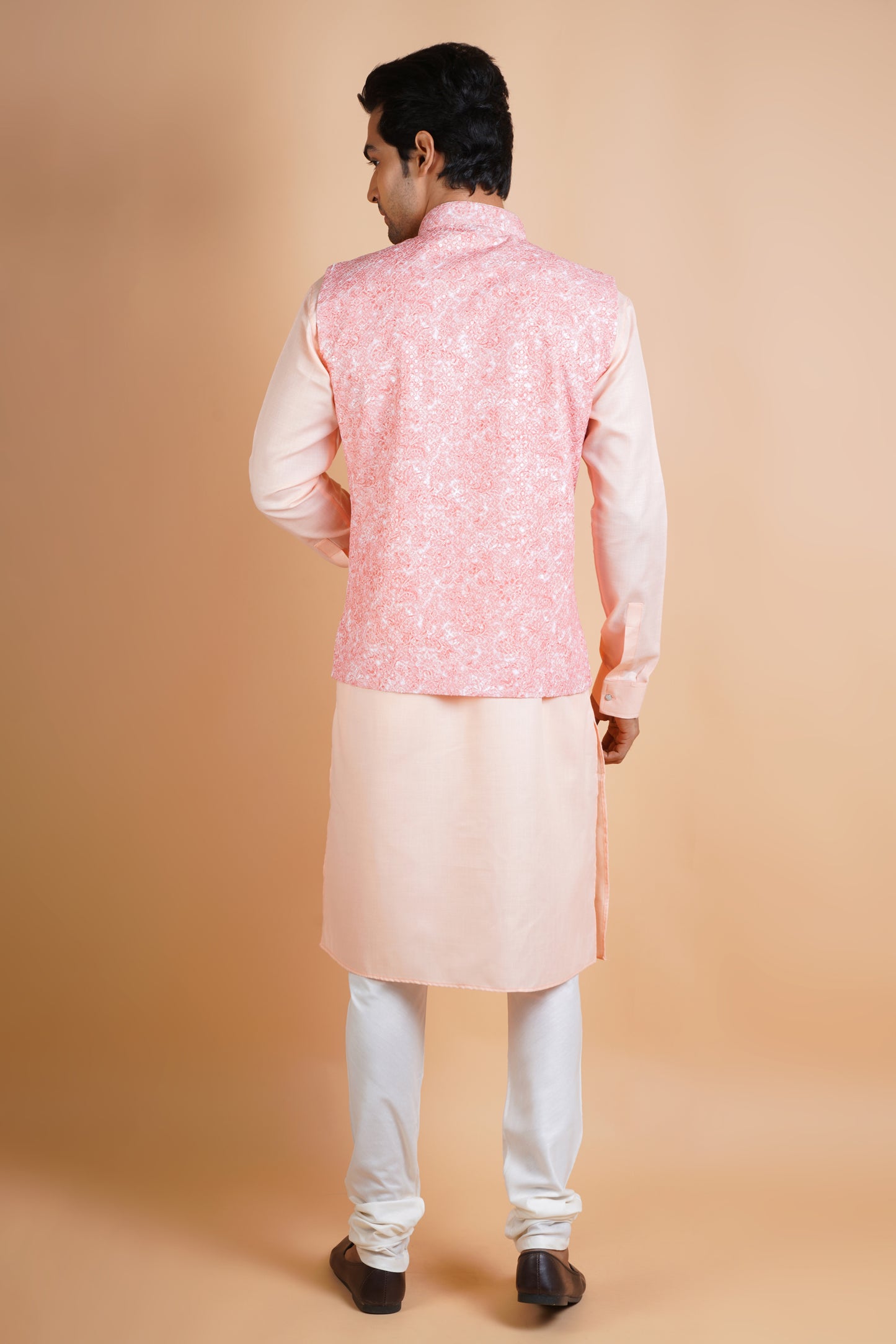 Designer Pink New | Jacket Kurta Set