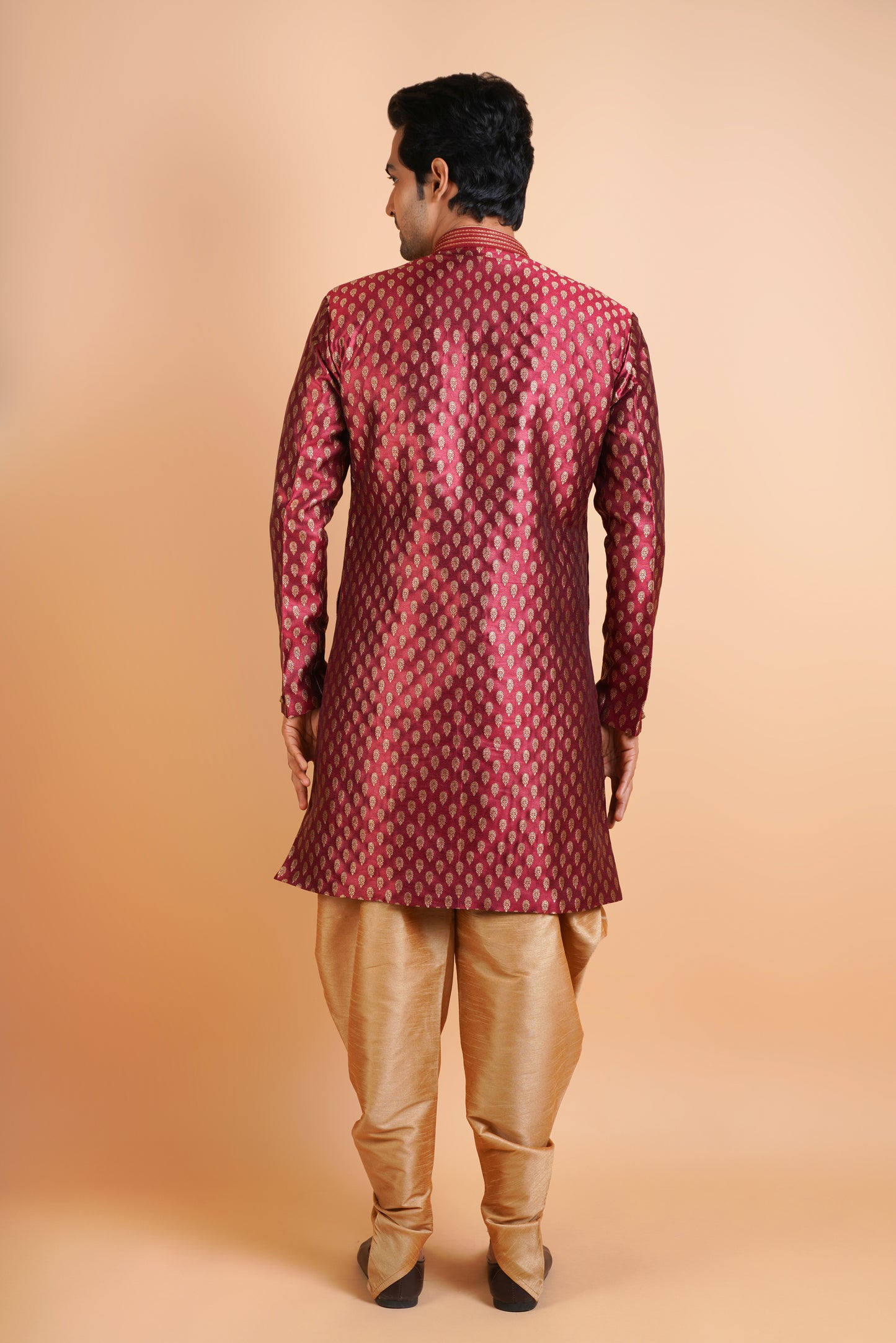 Maroon Designer INDOWESTERN